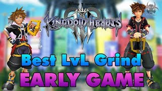 Kingdom Hearts 3 - Best & Fastest Place To Level Grind *EARLY GAME*