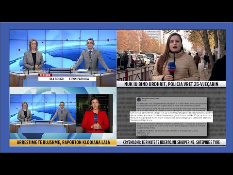 8 dhjetor, 2020 Edicioni i Lajmeve ne @News24Albania  (Ora 16.30)