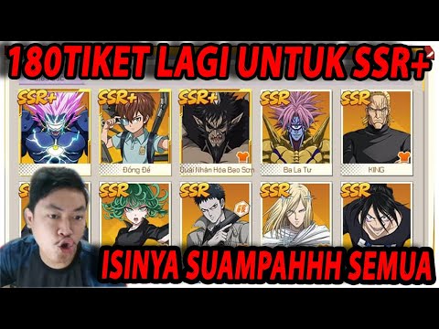 🔥🔥BANJIR SSR+! GACHA 180 TIKET UNTUK MASA DEPAN!! - ONE PUNCH MAN:The Strongest