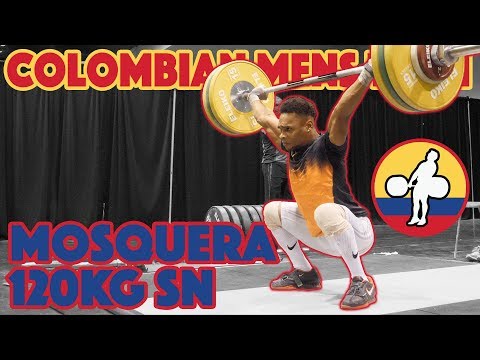 Colombian Mens Team (Mosquera 120kg Snatch + Habib De Las Salas 105kg Snatch) - 2017 WWC [4k 60]