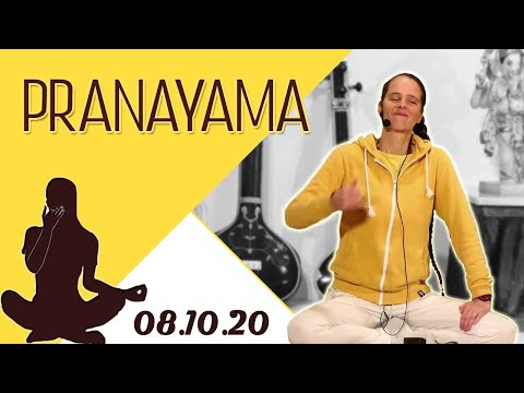 Pranayama für Fortgeschrittene mit Chitra - Yoga Vidya Wechselatmung 06:00 Uhr 08.10.2020