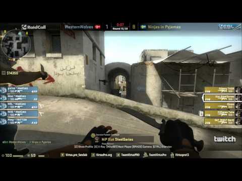 RaidCall EMS One Finals: NiP vs Western Wolves @ de_dust2