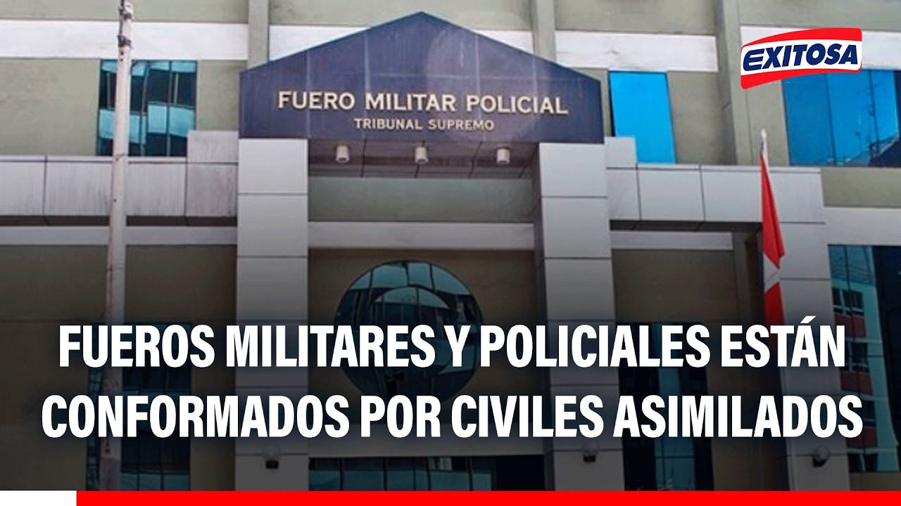 🔴🔵 Fueros militares-policiales deben estar integrado por personal en retiro, señala abogado