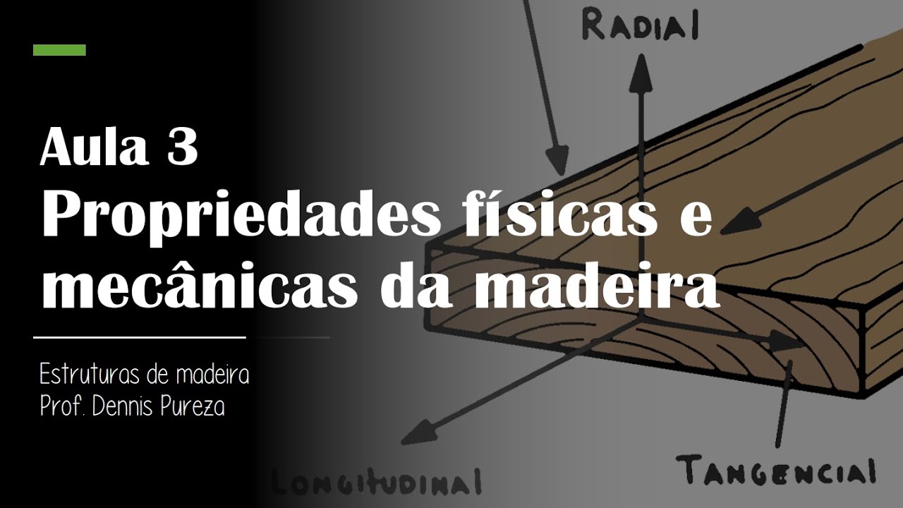 Estruturas de Madeira - Aula 3 - Propriedades Físicas e Mecânicas