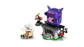 LEGO Pokemon SMART Play Compatible Cubone and Gengar’s Spooky Showdown Construction Set 72166