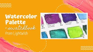 Lightwish Watercolor Palette Review | Walnut Wood Palette & Sketchbook