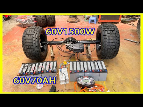 Make your own electric Jeep Wrangler part 2: Test motor kit 1500w
