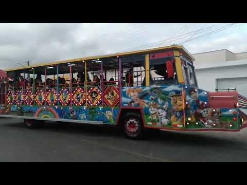 Trenzinho arco iris no Natal encantado..na cidade de apora .bahia 