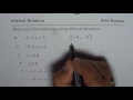 Practice to Write Inequality with Interval Notation