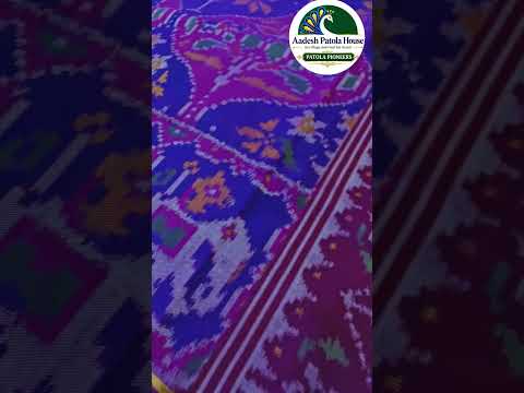 Pink Elephant Parrot Border Matku Motifs Single Ikat Patola Saree 8 Ply Silk
