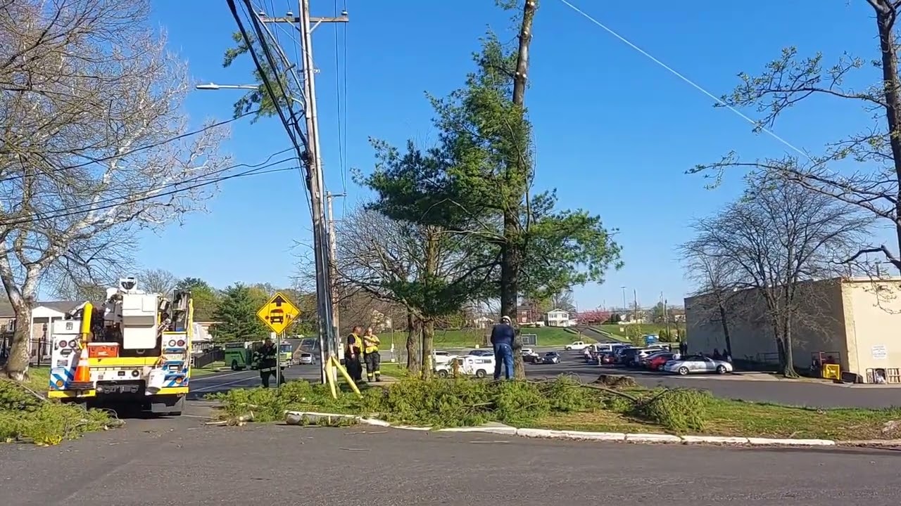Power Lines Down, Power Outage In Bensalem Delaware Valley News