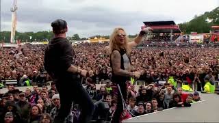 Steel Panther - death to all but metal; (with Corey Taylor) live at Download festival (HD)