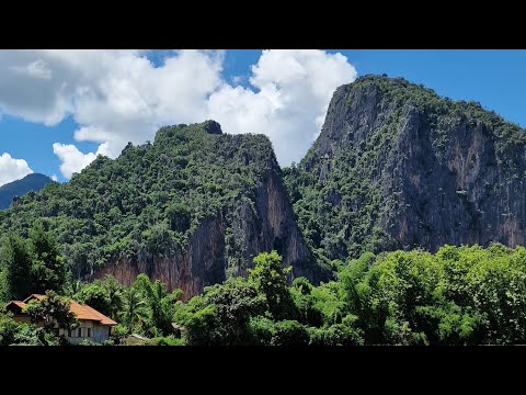 Vang Vieng, Laos, Lagoa Azul 1, Caverna Phu Kham, Aluguel de Scooter - V5