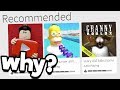 The Recommended Section of Roblox Games The Recommended Section of Roblox Games