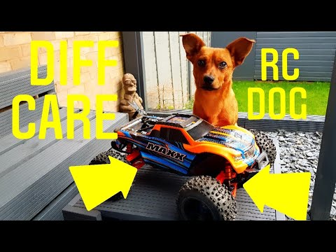 TRAXXAS MAXX 4s RC TRUCK DIFF / DIFFERENTIAL CARE front and rear assembly FEATURING OUR NEW RC DOG