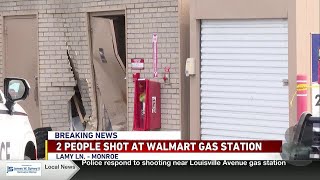 Two hurt in shooting at Monroe gas station near Walmart Supercenter