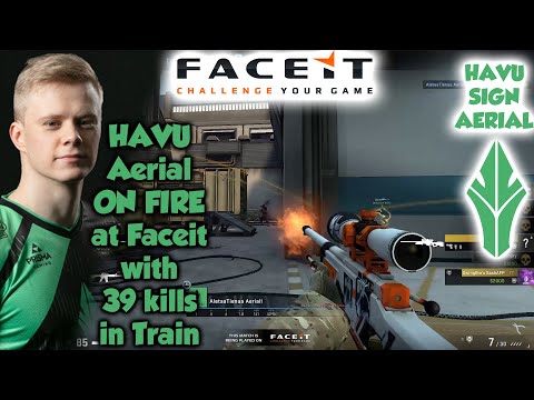 HAVU Aerial ON FIRE at Faceit with 39 kills in Train
