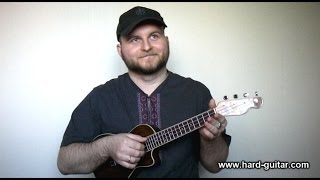 Nirvana Smells Like Teen Spirit Ukulele Lesson (how to play tutorial with tabs and chords)