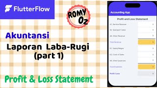 Flutterflow Tip 5.1: [Part 1] Profit and Loss Statement (Accounting) Form Entry and Design Layout