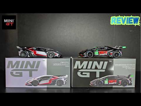 Feature Image thumbnail for the video blog Mini GT - Lamborghini Huracan GT3 EVO2 & LB Works Huracan GT - REVIEW by  booster_diecast