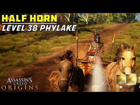 Killing Half Horn | Level 38 Phylake Location & Weapon Drop Guide| Assassin's Creed: Origins