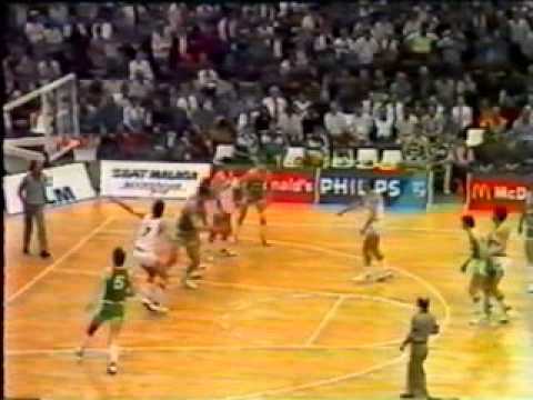 Cibona vs Zalguiris 1986, Crazen Petrovic vs Arvydas Sabonis
