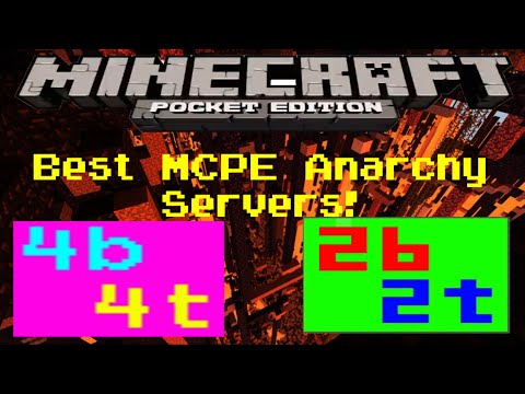 The best MCPE Anarchy Servers! (2b2t!)
