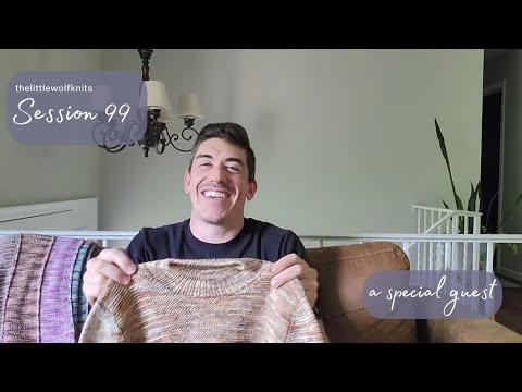 Session 99 :: a special guest :: thelittlewolfknits