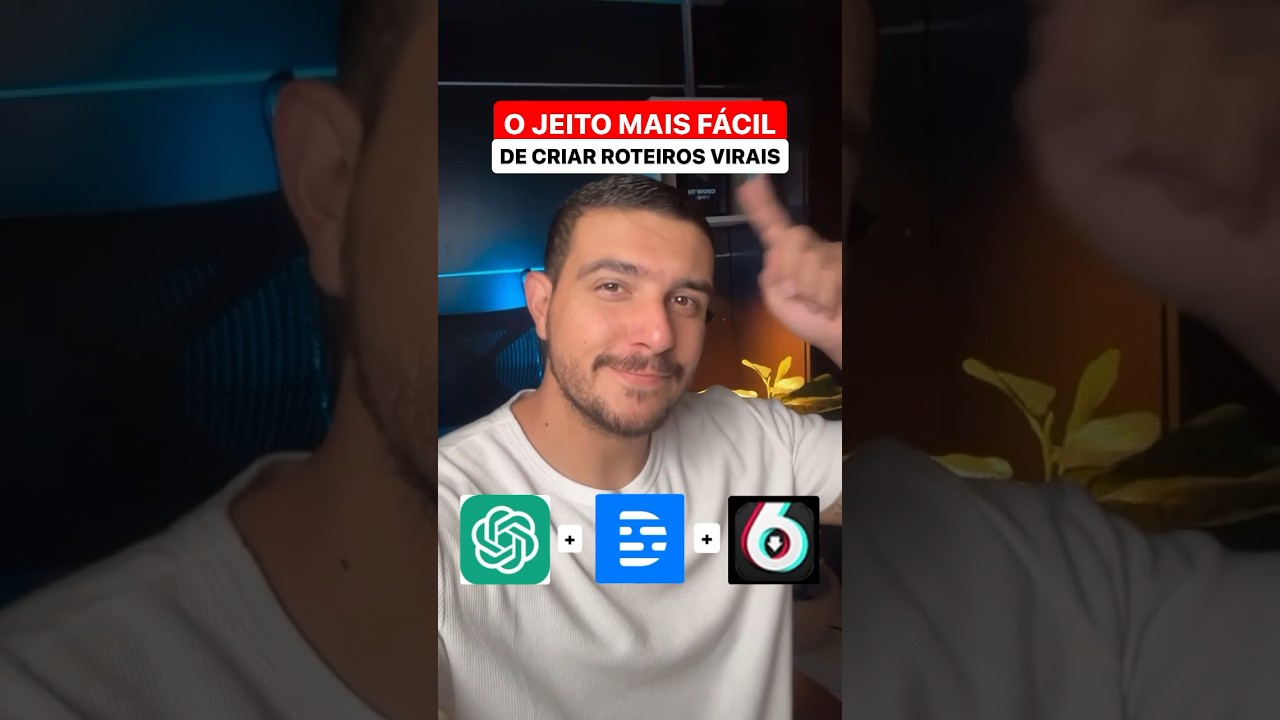 O JEITO MAIS FÁCIL DE CRIAR ROTEIROS VIRAIS! #shorts #socialmedia #chatgpt