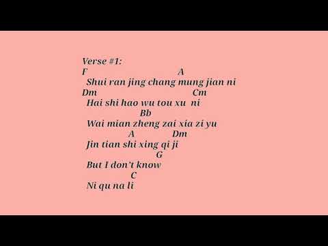 Ni Yao De Ai.Ost Lyrics & Chord Guitar (Cover || Penny Tai) Wo ming bai Wo yao de ai