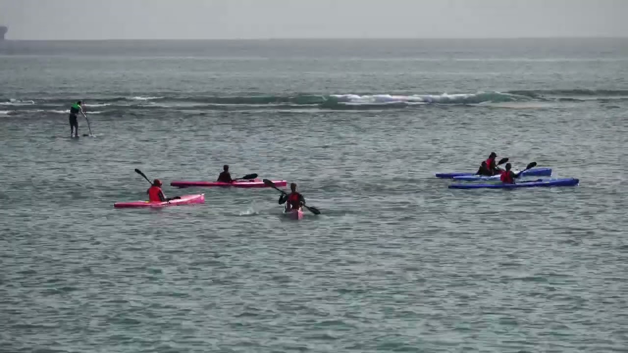 Alexandra going to "Learn how to paddle" (a surfski) lesson by Takapuna Boating Club