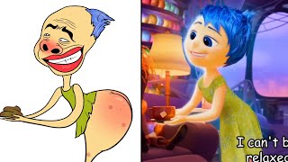 Funny Inside Out 2  Final Battle Drawing Meme | Funny Joy and Riley