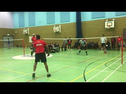 Leicester Badminton tournament 2019 C category Final fahim& Mahdi v miton & Siam