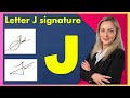 J signature style | Signature style of my name J | Signature J