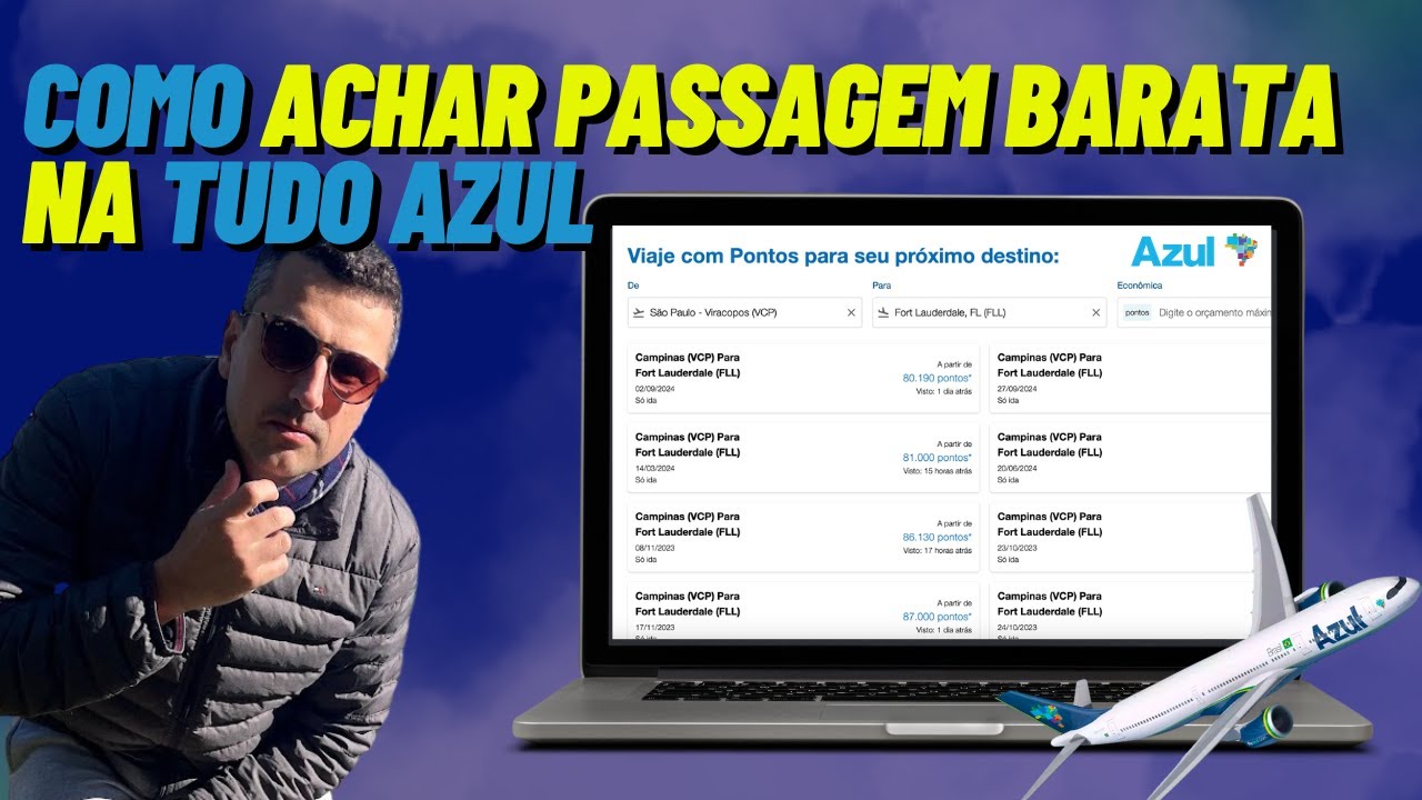 Como localizar passagem da Azul mais barato
