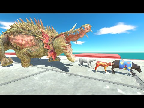 Escape the Jaws of Giant Lizzie – Dinosaurs vs Mammals Ramp Challenge | ARBS