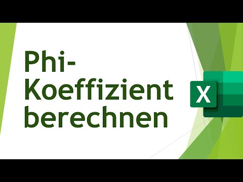 Phi-Koeffizient (Korrelationskoeffizient für dichotome Variablen) - Daten analysieren in Excel (77)