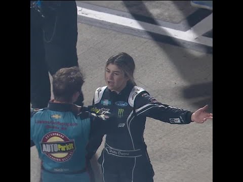Hailie Deegan upset with Lawless Alan after Martinsville Speedway #shorts