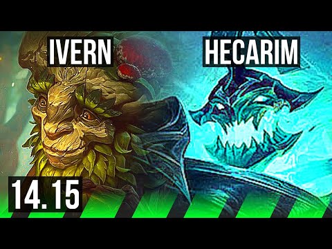 IVERN vs HECARIM (JGL) | 7/0/10, Rank 7 Ivern, 1100+ games, Godlike | NA Challenger | 14.15