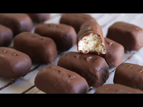 Homemade Bounty Bars Recipe | 4 Ingredients Only