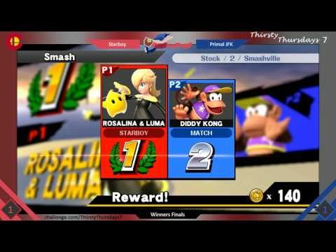 Starboy (Rosalina) vs Primal JFK (Diddy Kong, Shiek, Yoshi) - WF