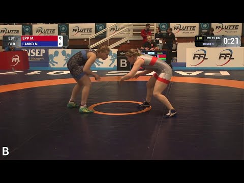 Round 4 FW - 75 kg: M. EPP (EST) df. N. LANKO (BLR) by TF, 10-0