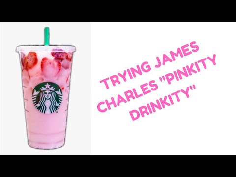 First Time Trying James Charles Pinkity Drinkity & Pumpkin Bread At Starbucks Pink Drink