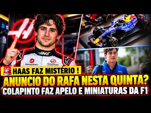 HAAS FAZ MISTÉRIO! RAFA CAMARA SERÁ CONFIRMADO? COLAPINTO APELA AOS FÃS! MINIATURAS DA F1