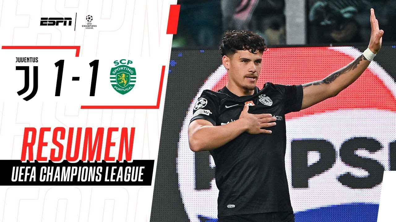 EL URUGUAYO ARÁUJO RESCATÓ UN PUNTO PARA EL SPORTING EN SU VISITA A TURÍN | Juventus 1-1 | RESUMEN