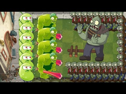 Plants vs Zombies 2 - Zoybean Pod, Laser bean vs All Zombies