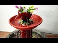 How to make beautiful waterfall fountain water fountain very easy