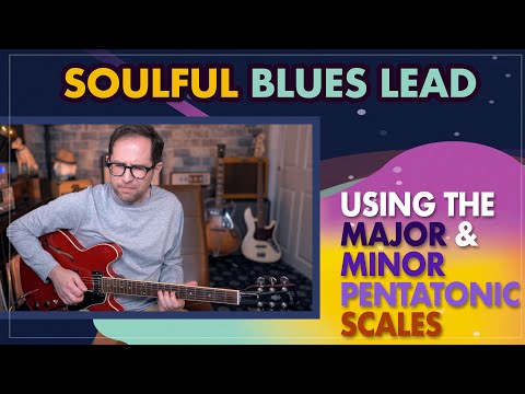 Soulful blues lead guitar tutorial - Using the major & minor pentatonic scales - Guitar Lesson EP453