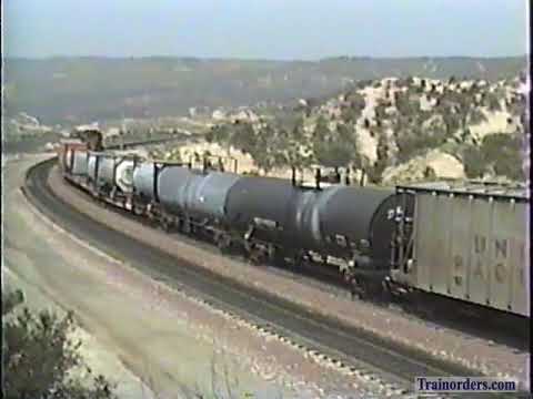 Classic Railroad Series 738 - Cajon Pass action 1992 UP & Amtrak.