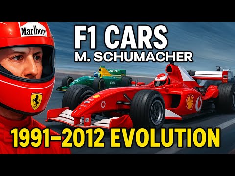 Michael Schumacher: All F1 Cars Driven by Ferrari Legend | Animation